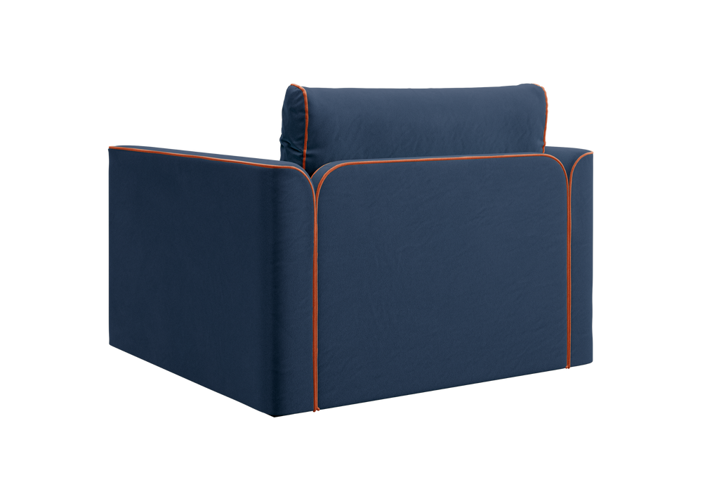 The Eclipse Sleeper Chair in Recycled Velvet