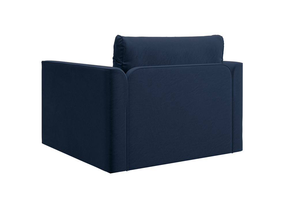 The Eclipse Sleeper Chair in Recycled Velvet