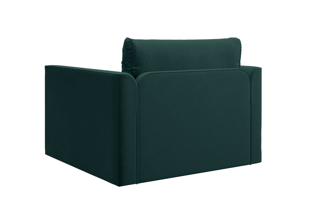The Eclipse Sleeper Chair in Recycled Velvet