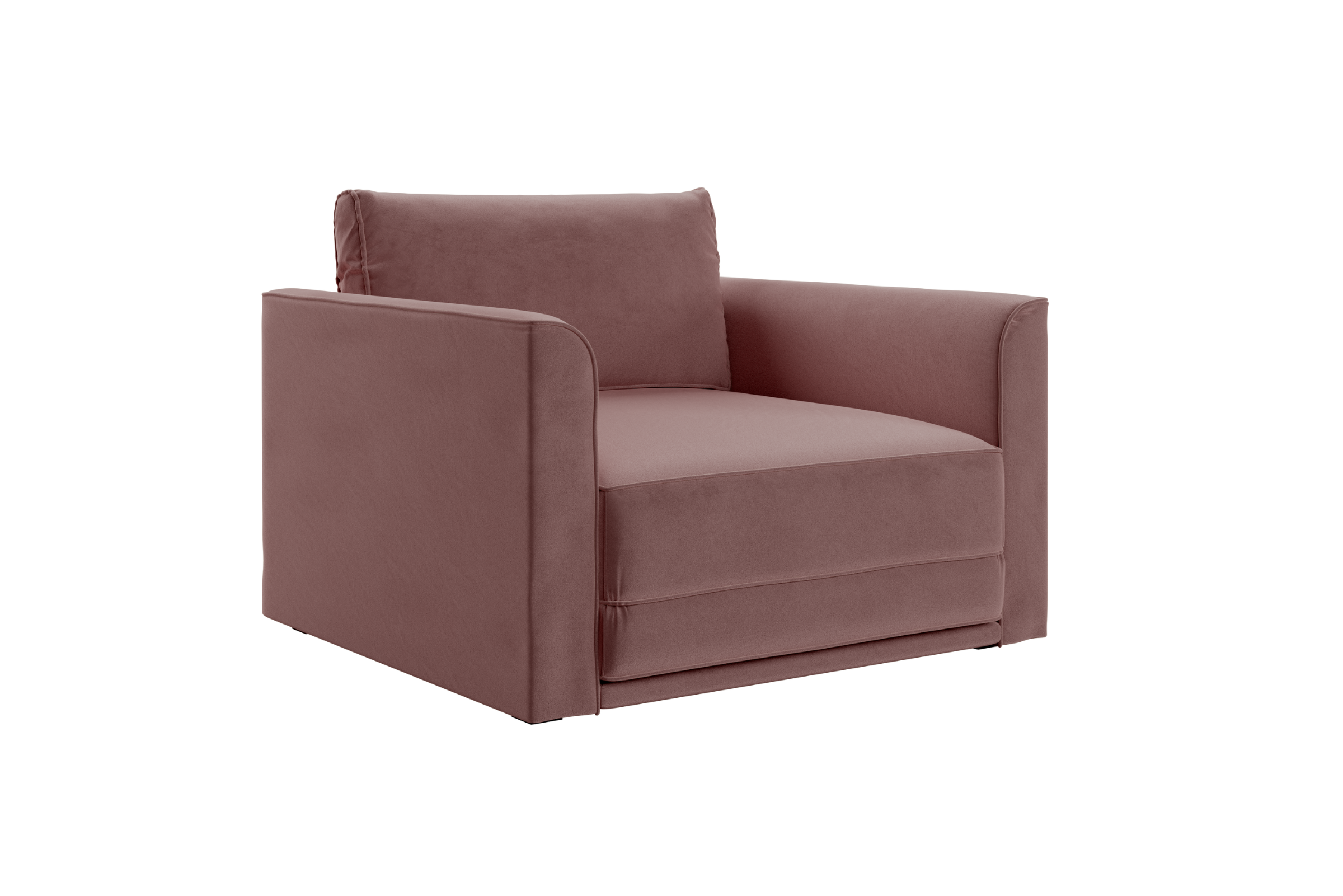 The Eclipse Sleeper Chair in Recycled Velvet