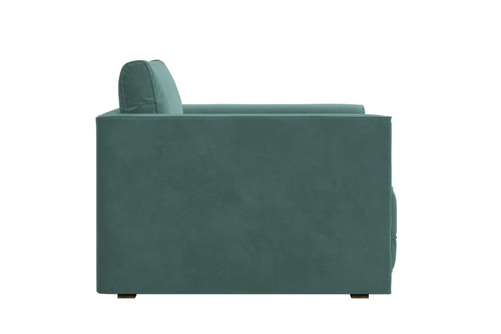 The Eclipse Sleeper Chair in Recycled Velvet