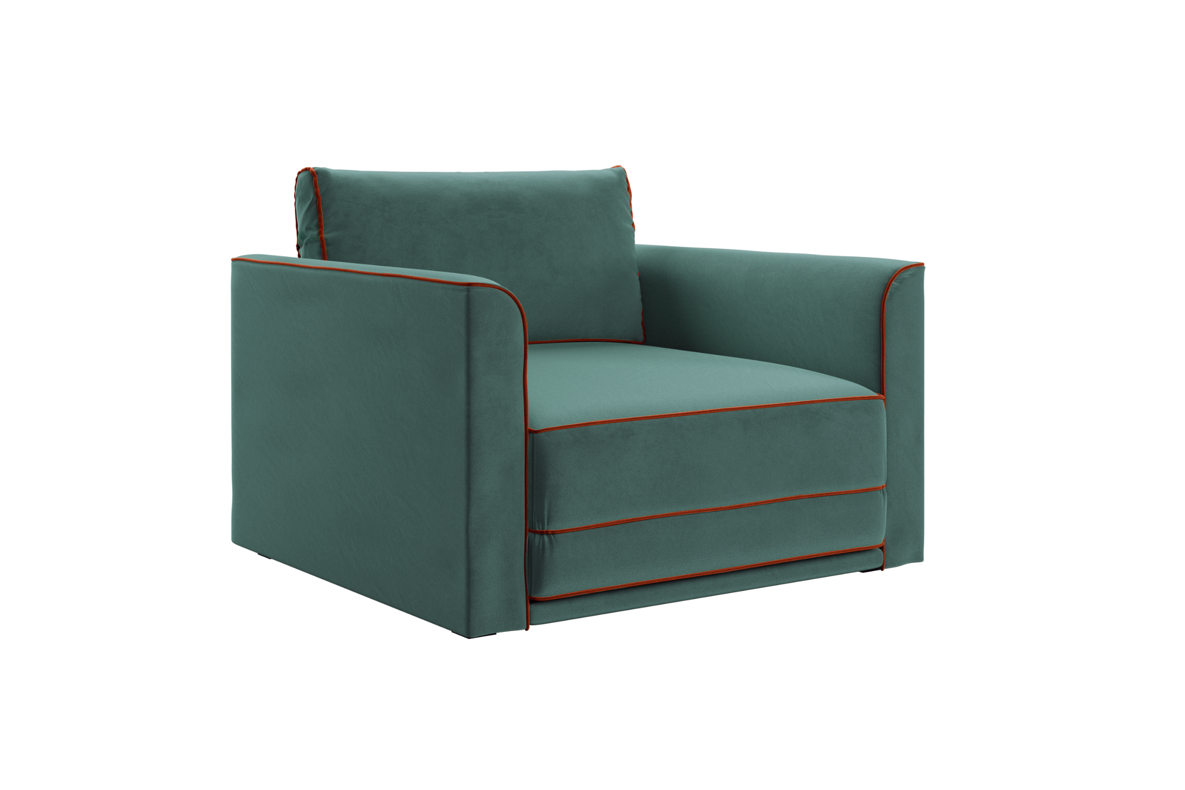 The Eclipse Sleeper Chair in Recycled Velvet