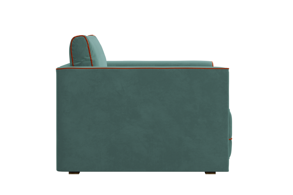 The Eclipse Sleeper Chair in Recycled Velvet