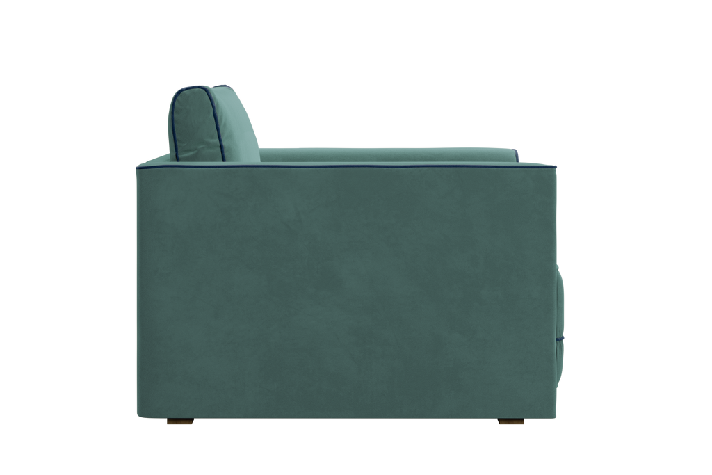 The Eclipse Sleeper Chair in Recycled Velvet