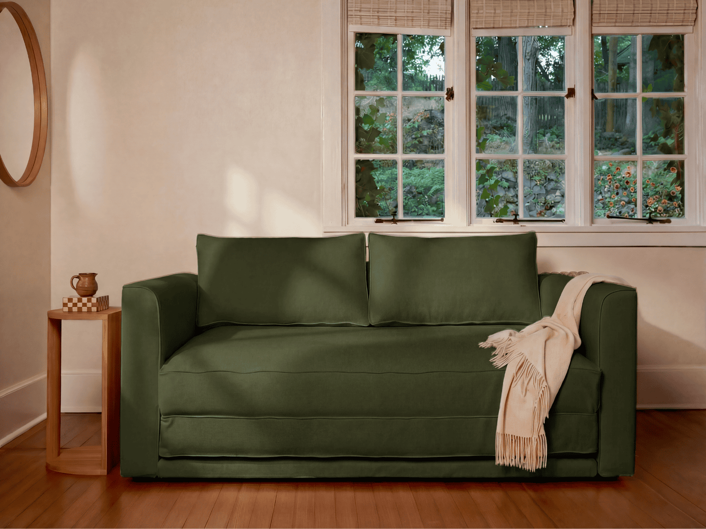 The Eclipse Sleeper Sofa in Hemp Blend