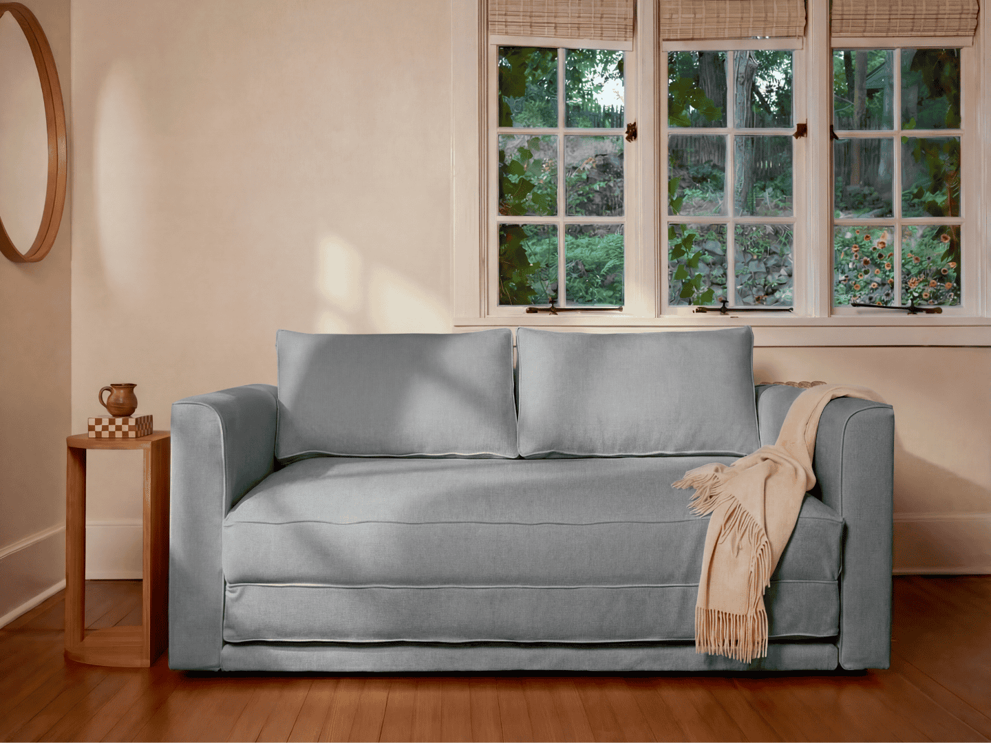 The Eclipse Sleeper Sofa in Upcycled Poly