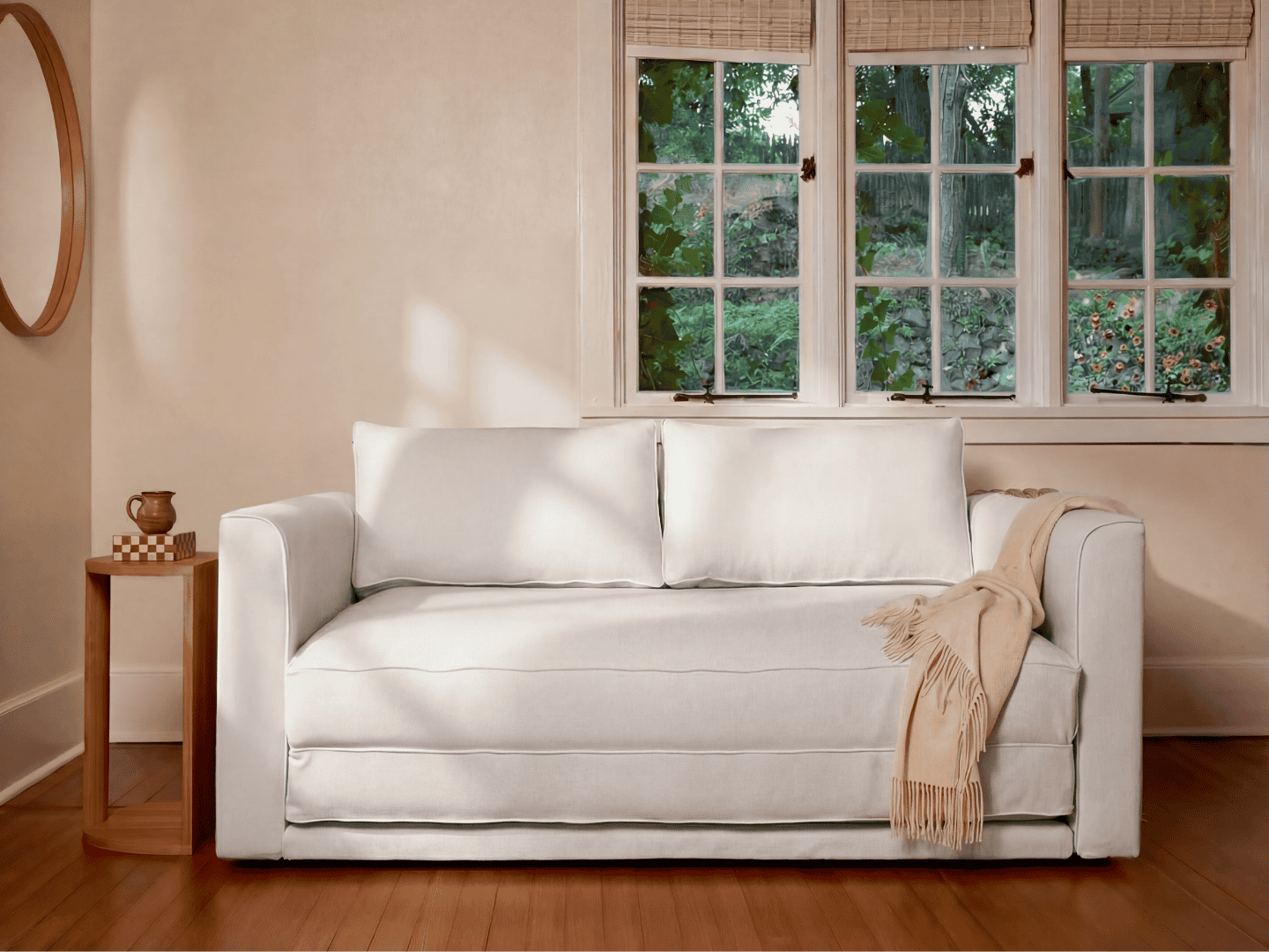 The Eclipse Sleeper Sofa in Upcycled Poly