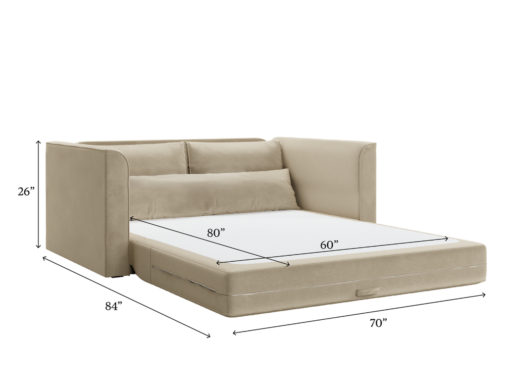 The Eclipse Sleeper Sofa in Upcycled Poly