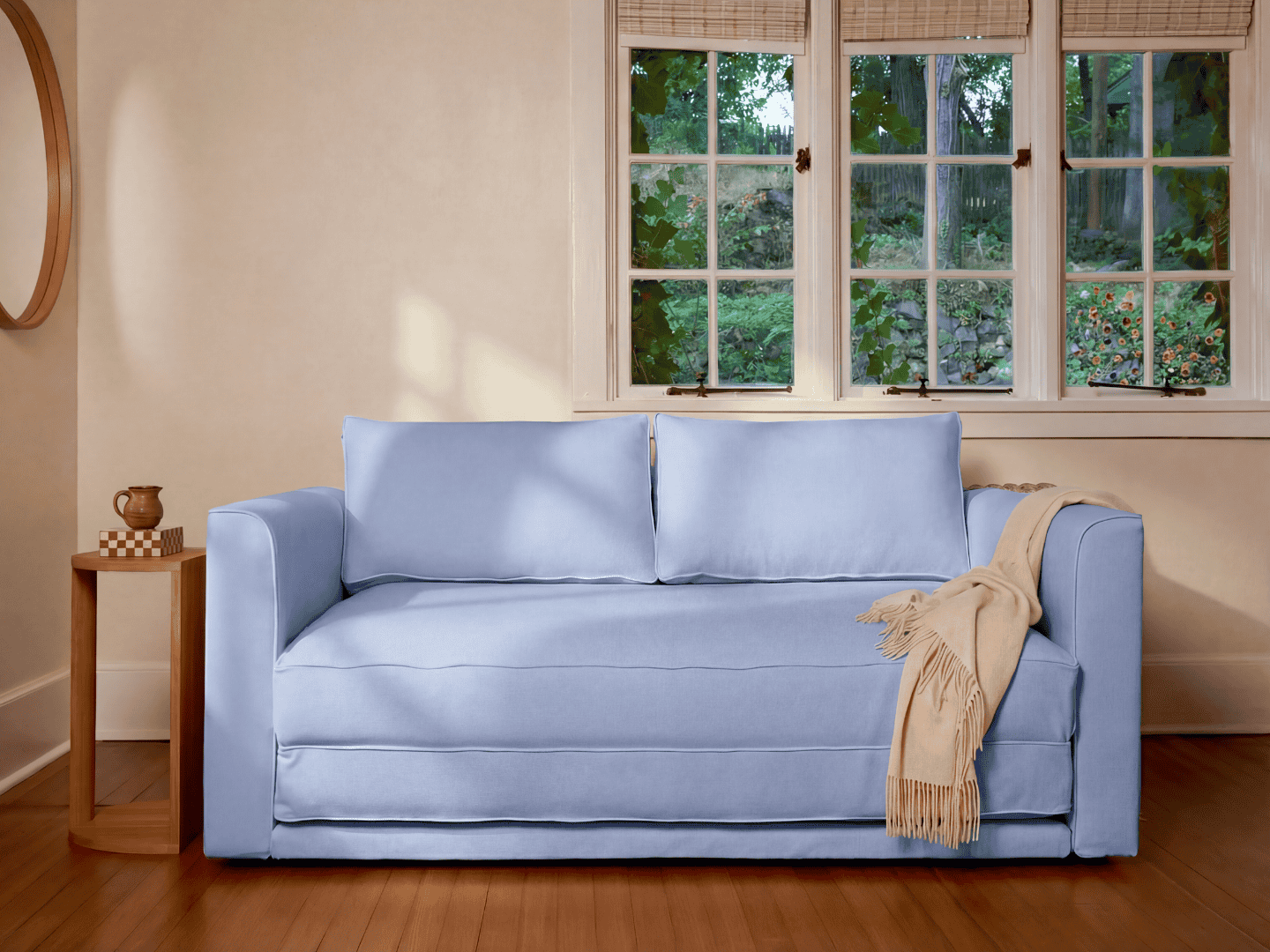 The Eclipse Sleeper Sofa in Hemp Blend