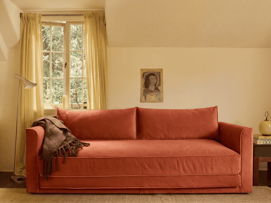 Eclipse 90" Sleeper Sofa in Recycled Velvet