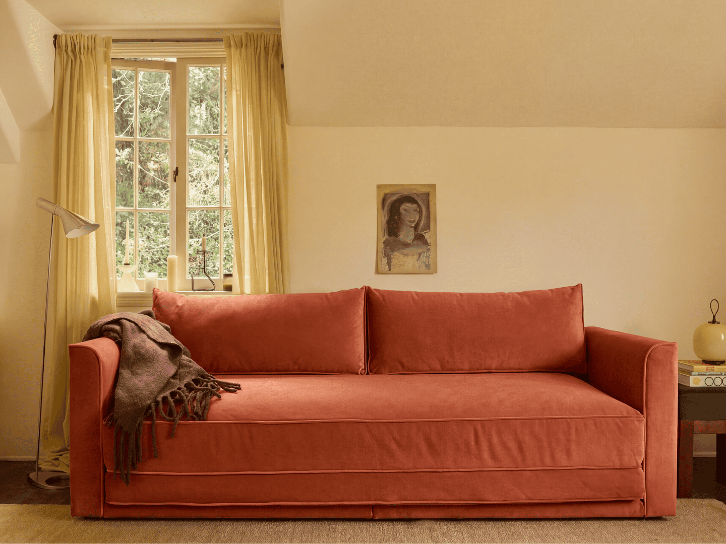 Eclipse 90" Sleeper Sofa in Recycled Velvet