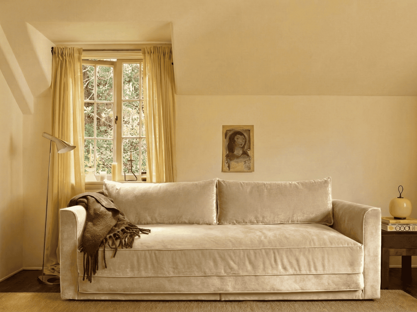 Eclipse 90" Sleeper Sofa in Recycled Velvet