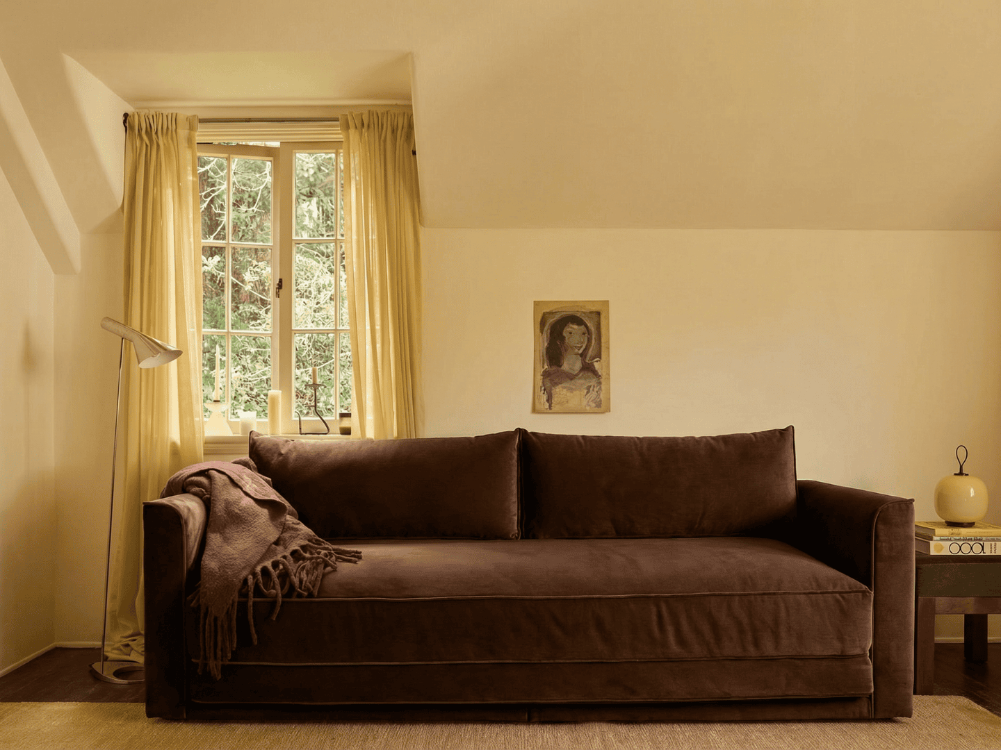 Eclipse 90" Sleeper Sofa in Recycled Velvet