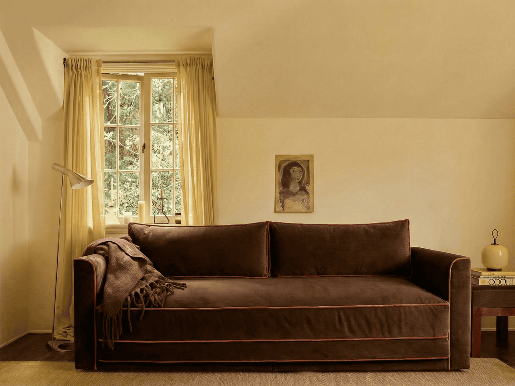 Eclipse 90" Sleeper Sofa in Recycled Velvet