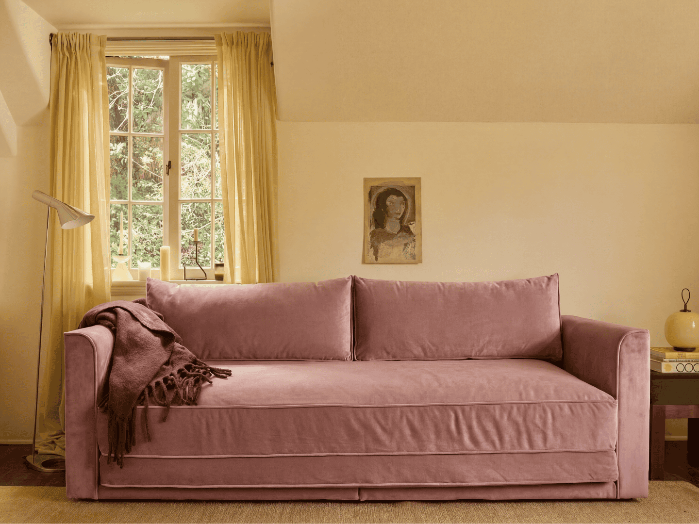 Eclipse 90" Sleeper Sofa in Recycled Velvet