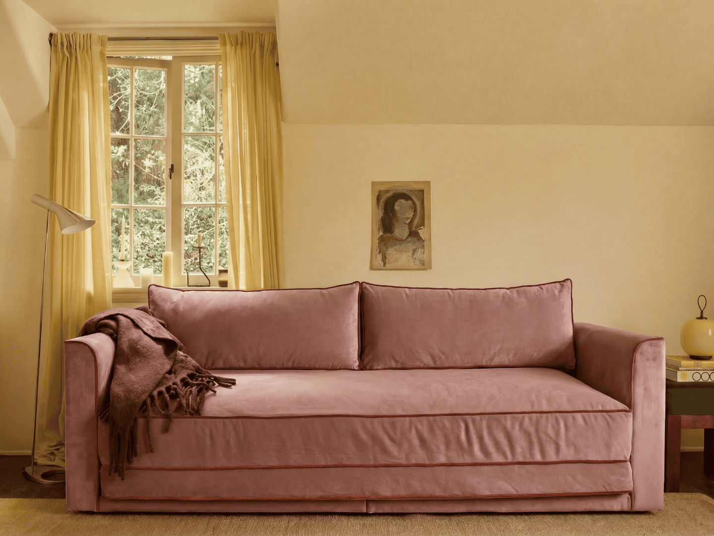 Eclipse 90" Sleeper Sofa in Recycled Velvet