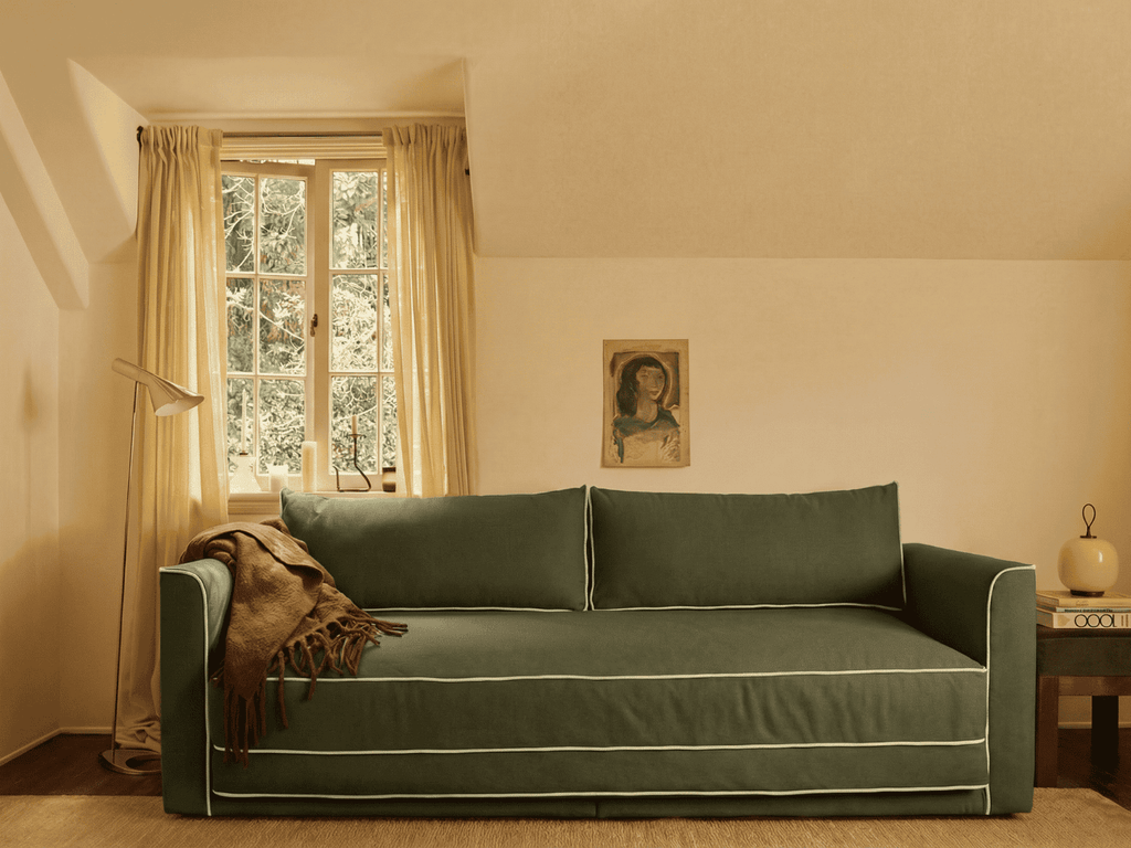 Eclipse 90" Sleeper Sofa in Hemp Blend