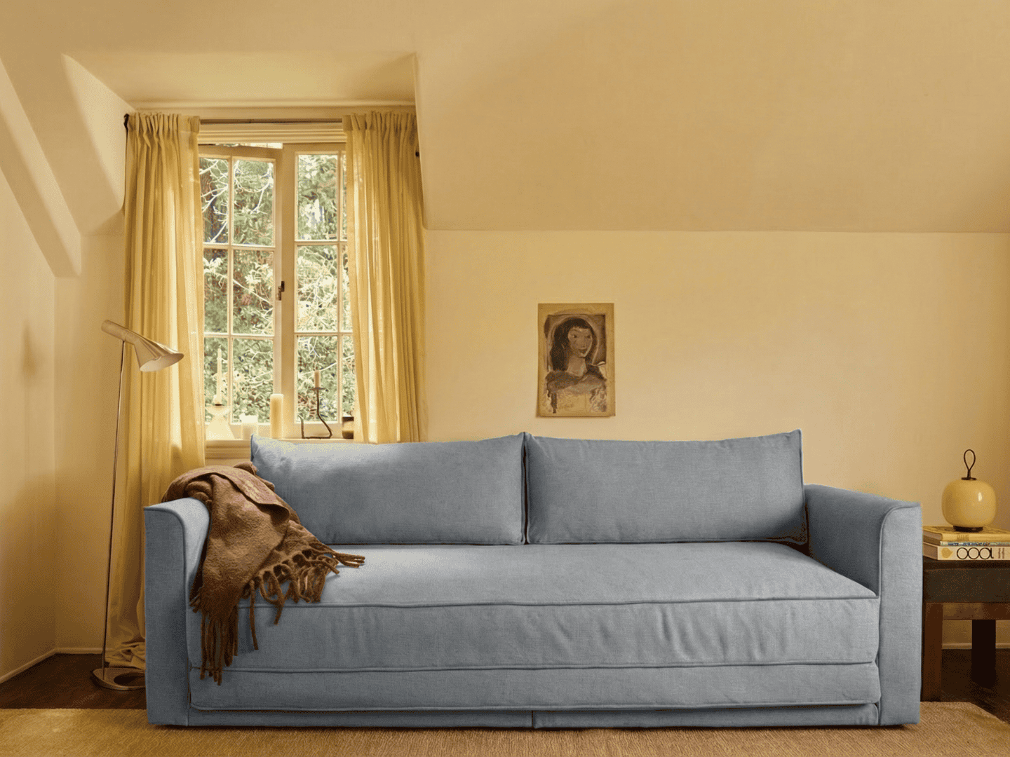 Eclipse 90" Sleeper Sofa in Upcycled Poly