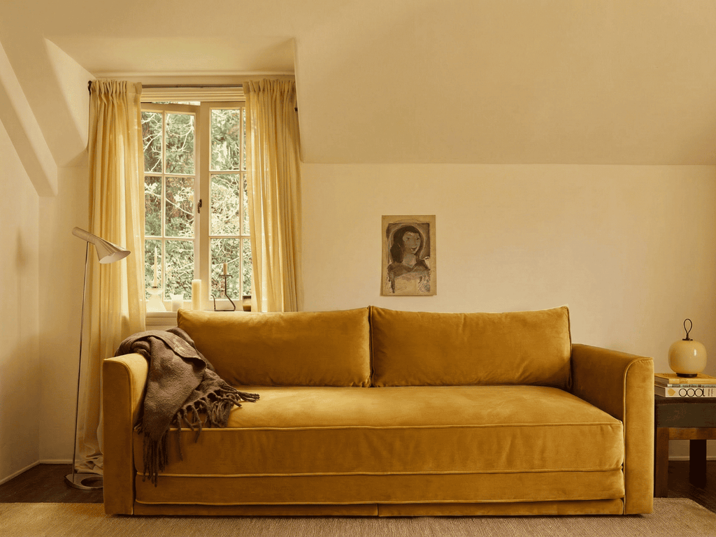 Eclipse 90" Sleeper Sofa in Recycled Velvet