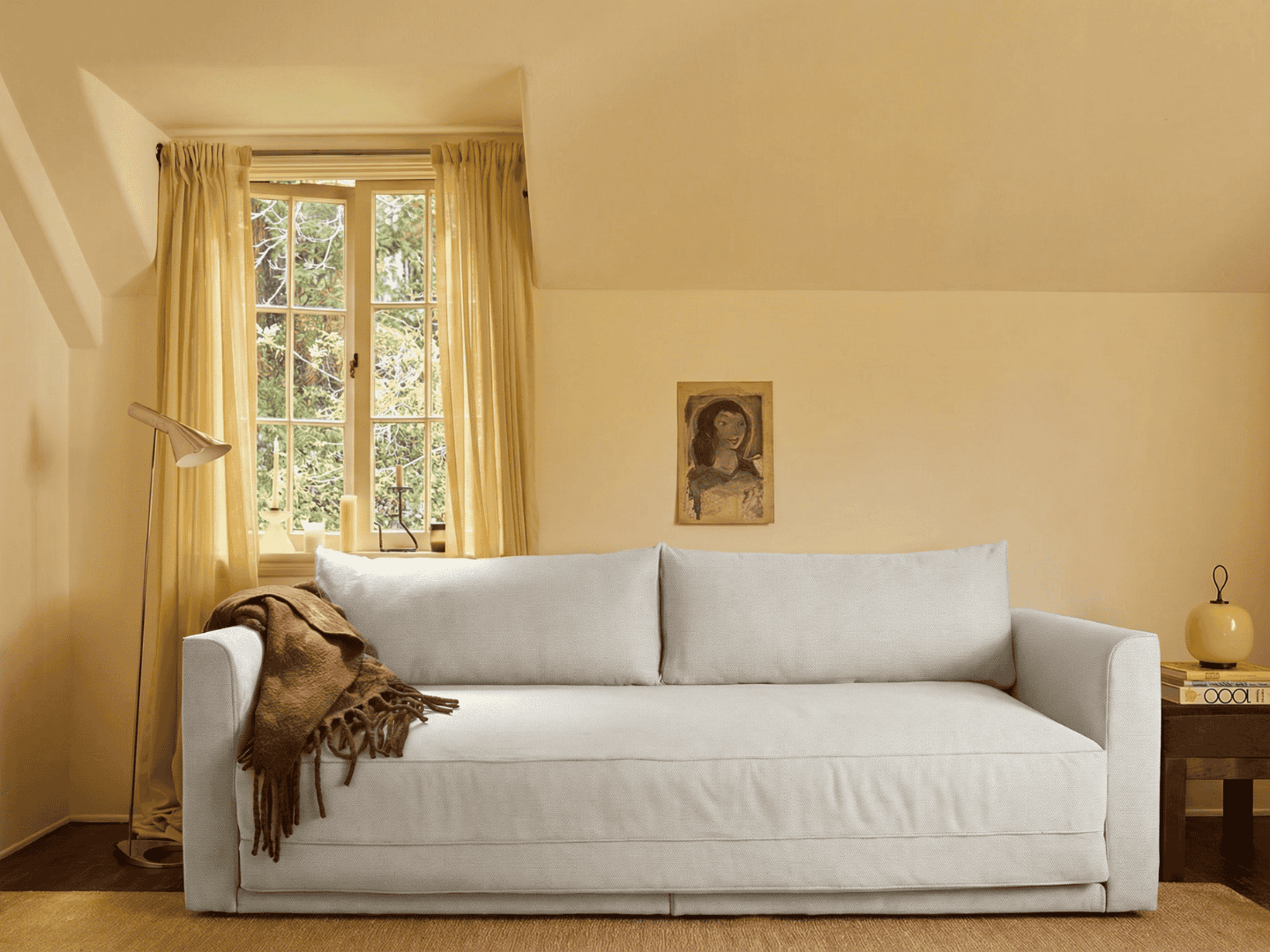 Eclipse 90" Sleeper Sofa in Hemp Blend