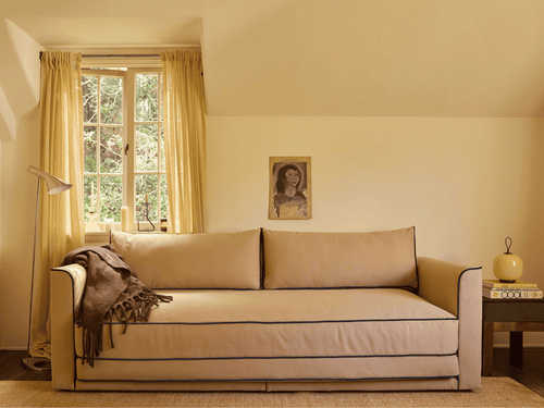 Eclipse 90" Sleeper Sofa in Hemp Blend