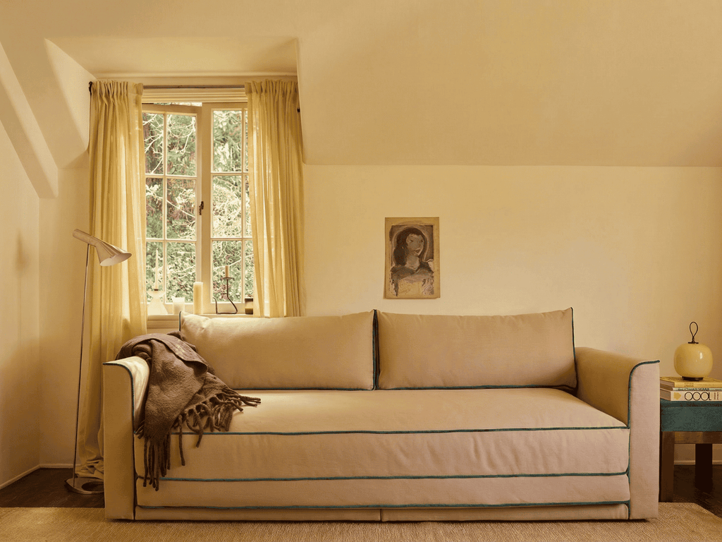 Eclipse 90" Sleeper Sofa in Hemp Blend