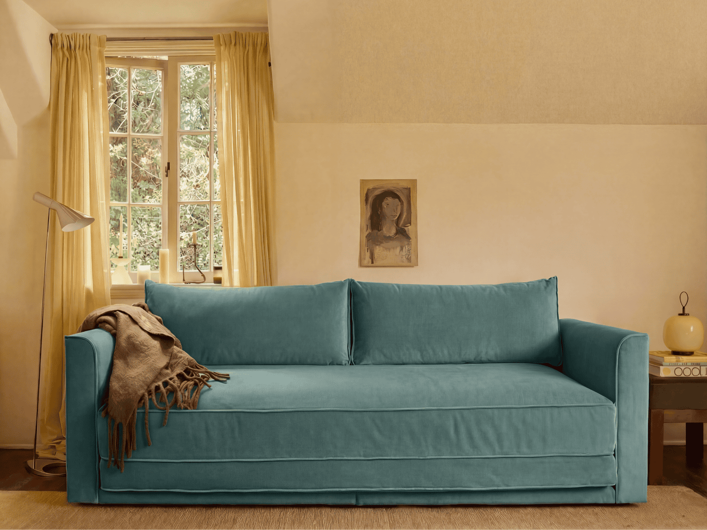 Eclipse 90" Sleeper Sofa in Recycled Velvet