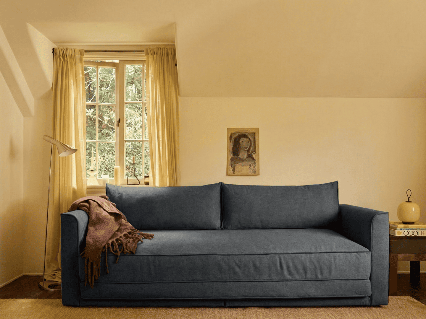 Eclipse 90" Sleeper Sofa in Upcycled Poly