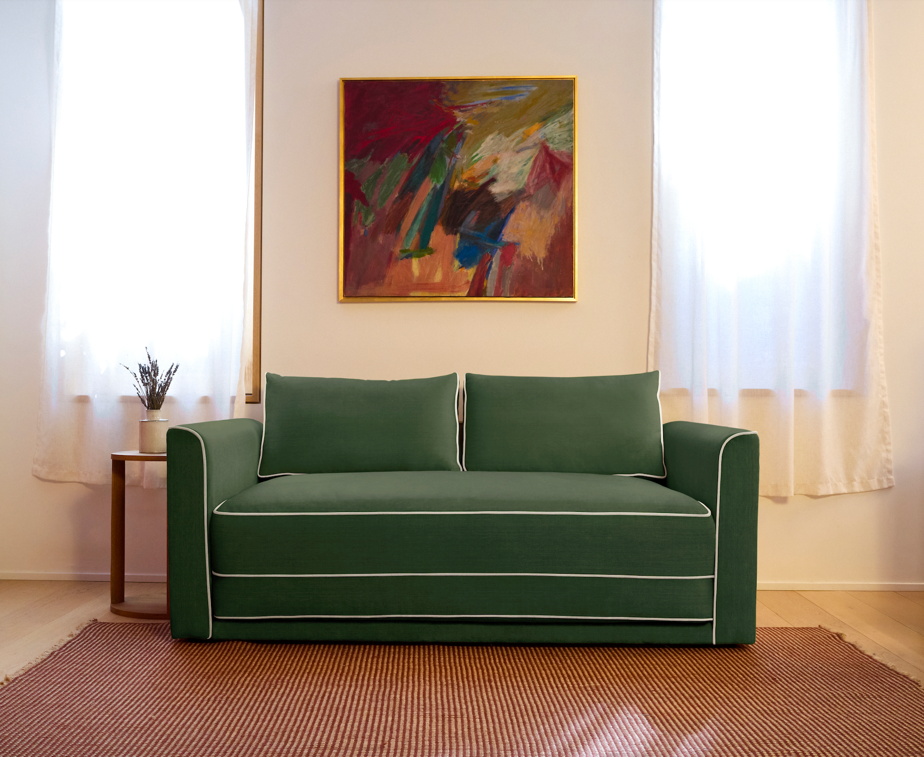 The Eclipse Sleeper Sofa in Hemp Blend