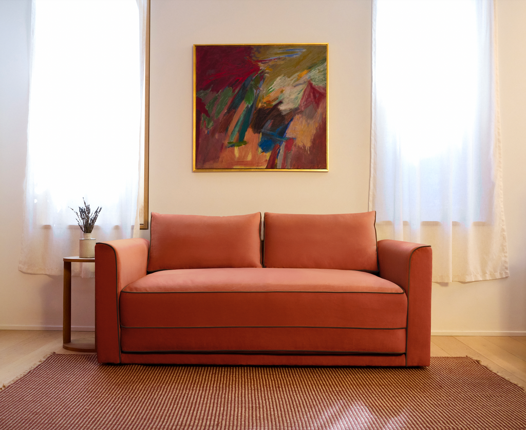 The Eclipse Sleeper Sofa in Recycled Velvet
