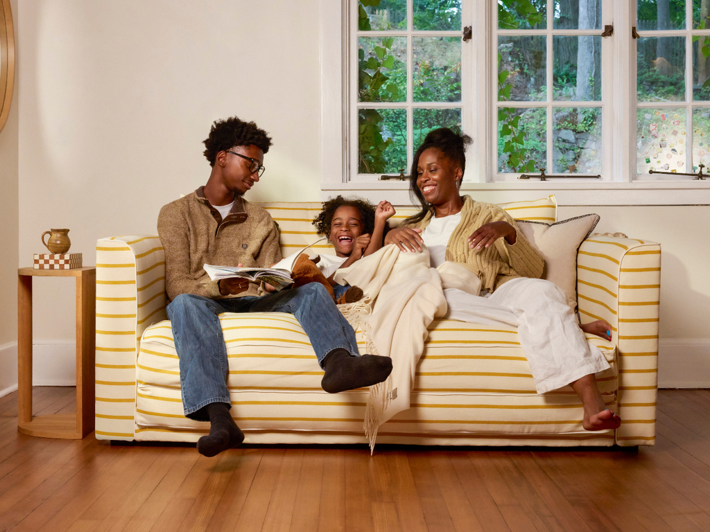 The Eclipse Sleeper Sofa in Upcycled Poly