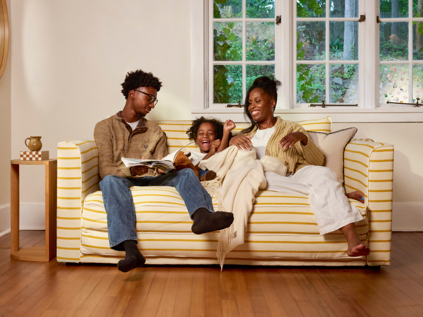 The Eclipse Sleeper Sofa in Upcycled Poly