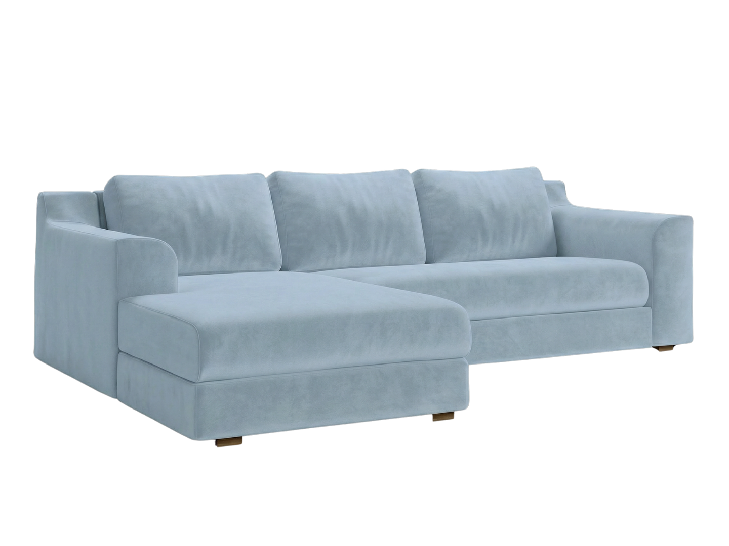 The Elevate Sectional in Recycled Velvet
