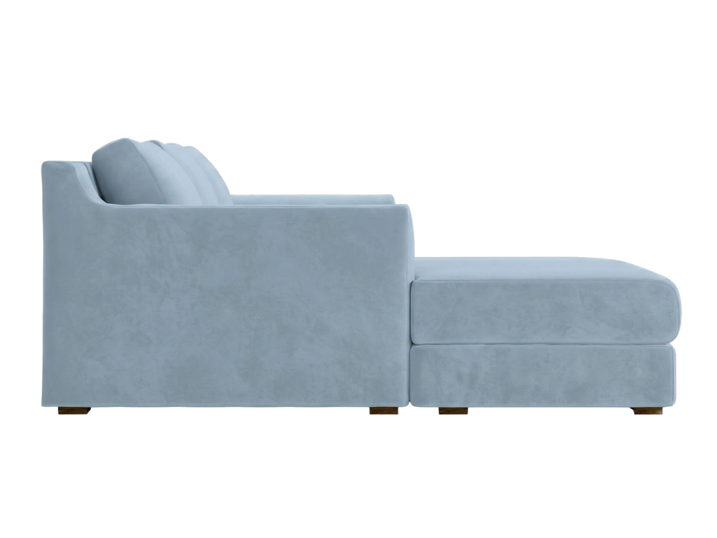 The Elevate Sectional in Recycled Velvet