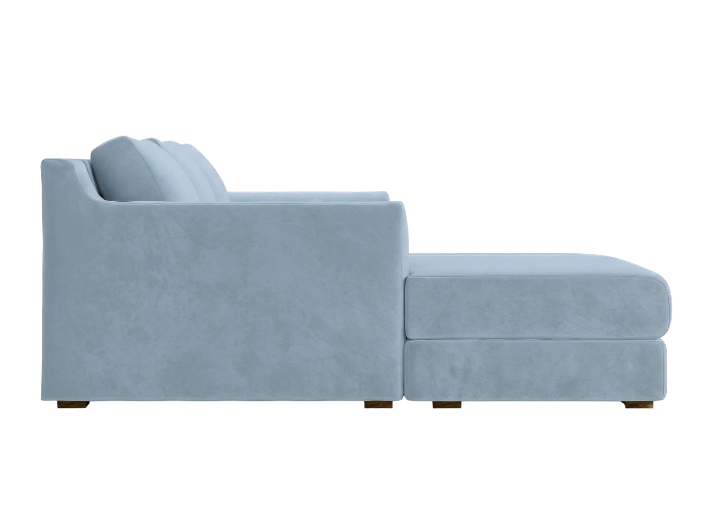 The Elevate Sectional in Recycled Velvet