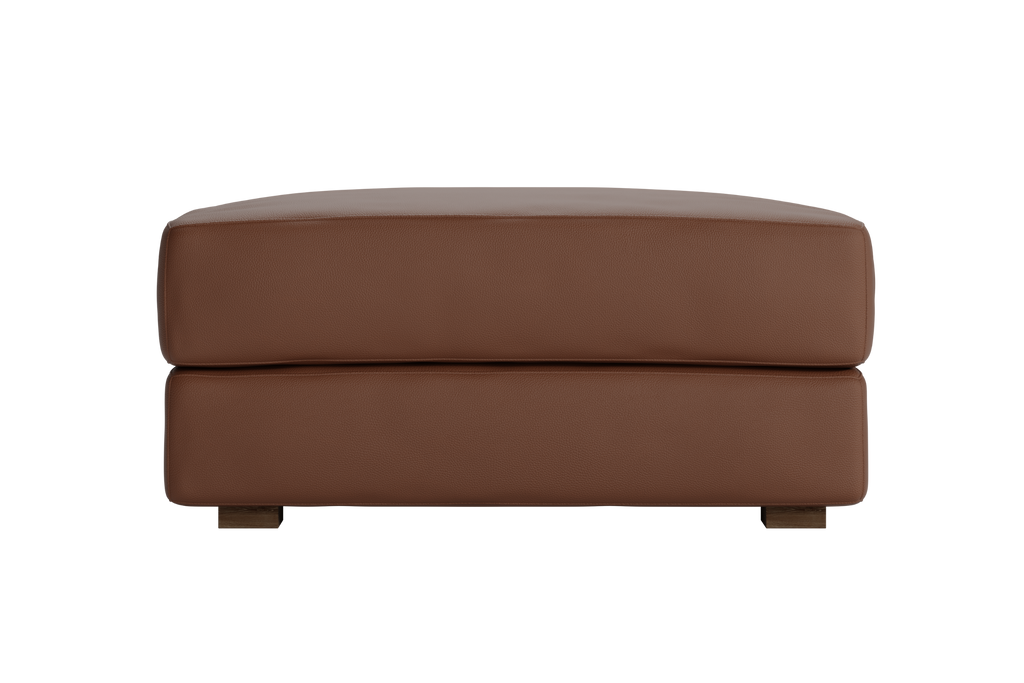 The Elevate Ottoman in Cactus Leather
