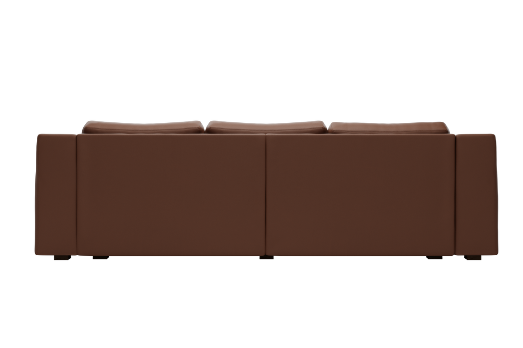 The Elevate Sectional in Cactus Leather