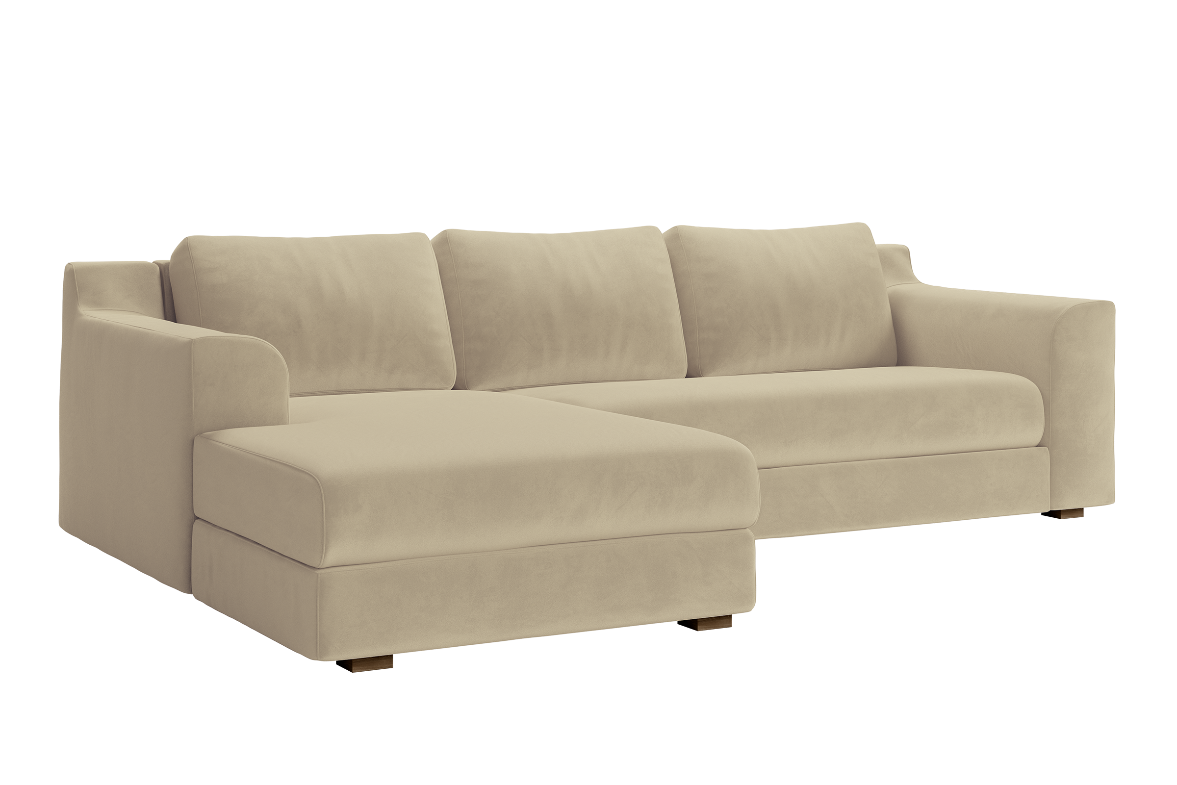 The Elevate Sectional in Recycled Velvet