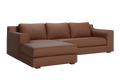 The Elevate Sectional in Cactus Leather