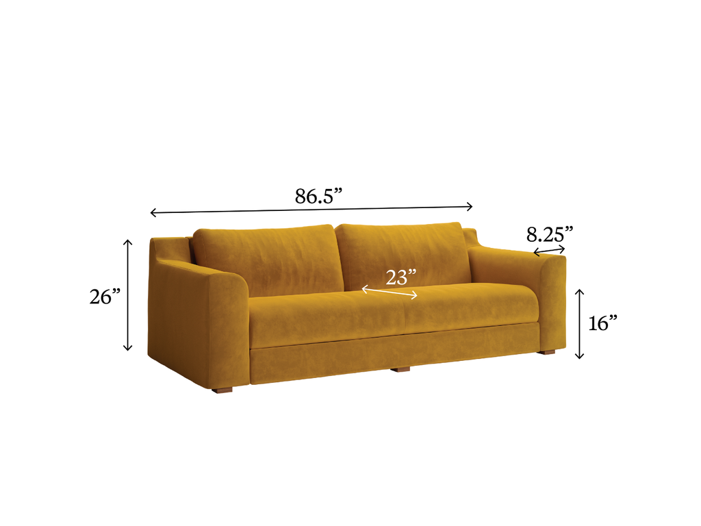 The Elevate 86" Sofa in Upcycled Poly