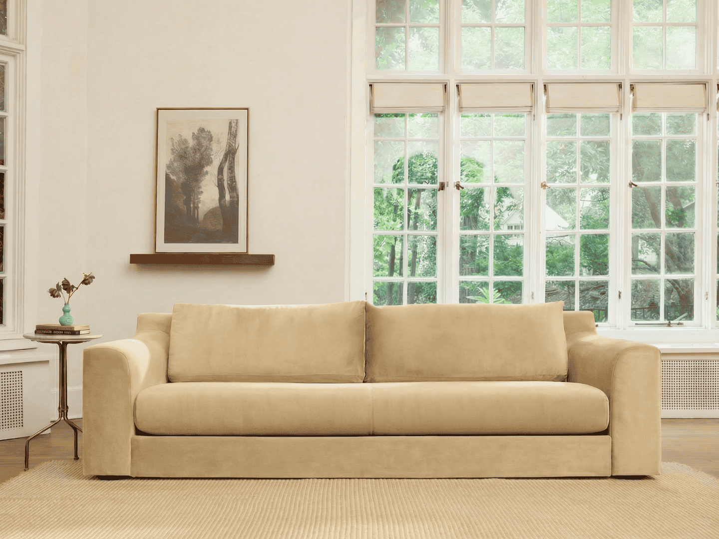 The Elevate 96" Sofa in Recycled Velvet