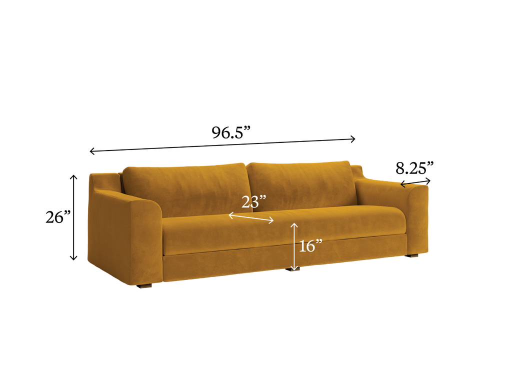 The Elevate 96" Sofa in Cactus Leather