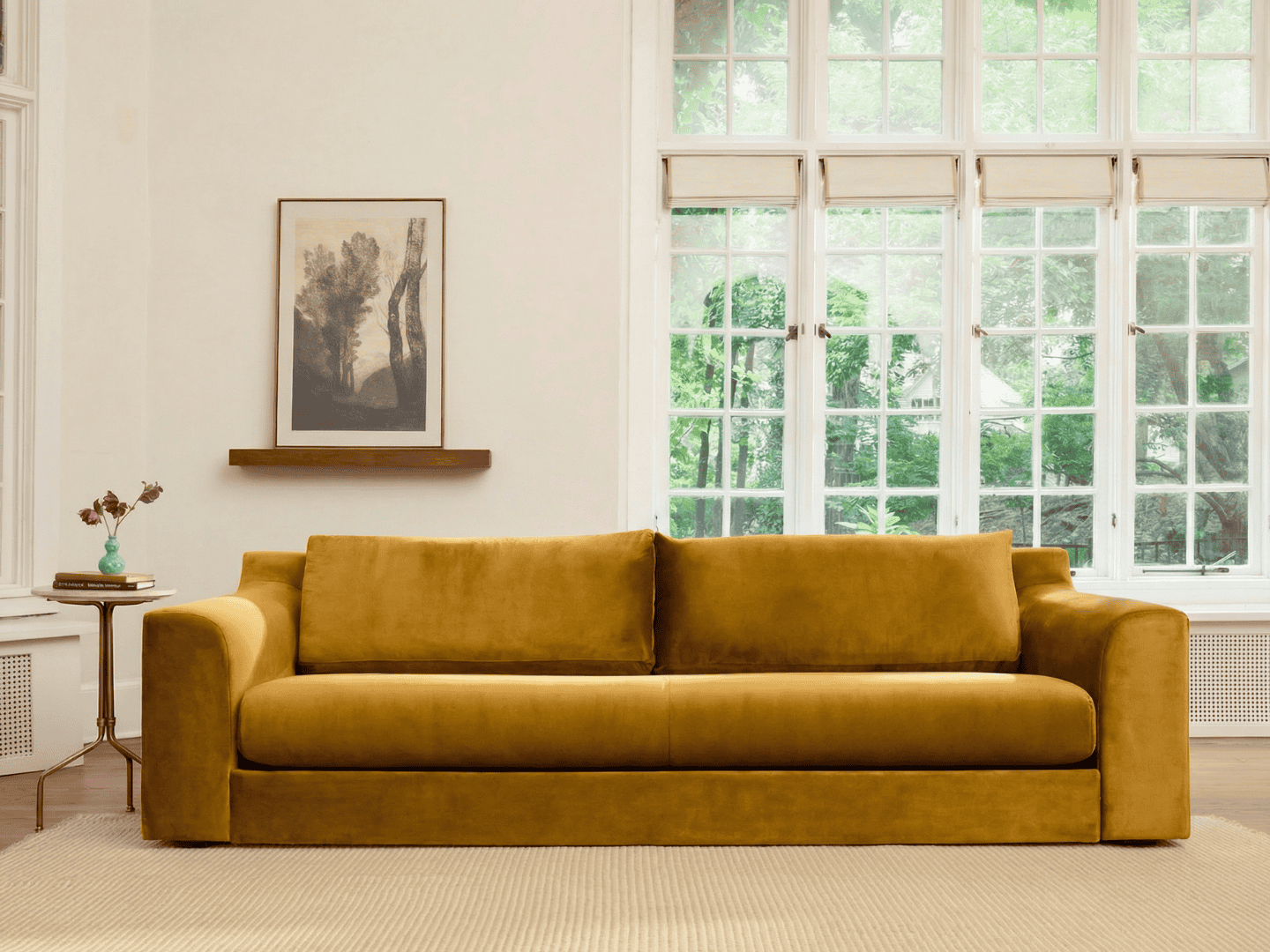 The Elevate 96" Sofa in Recycled Velvet