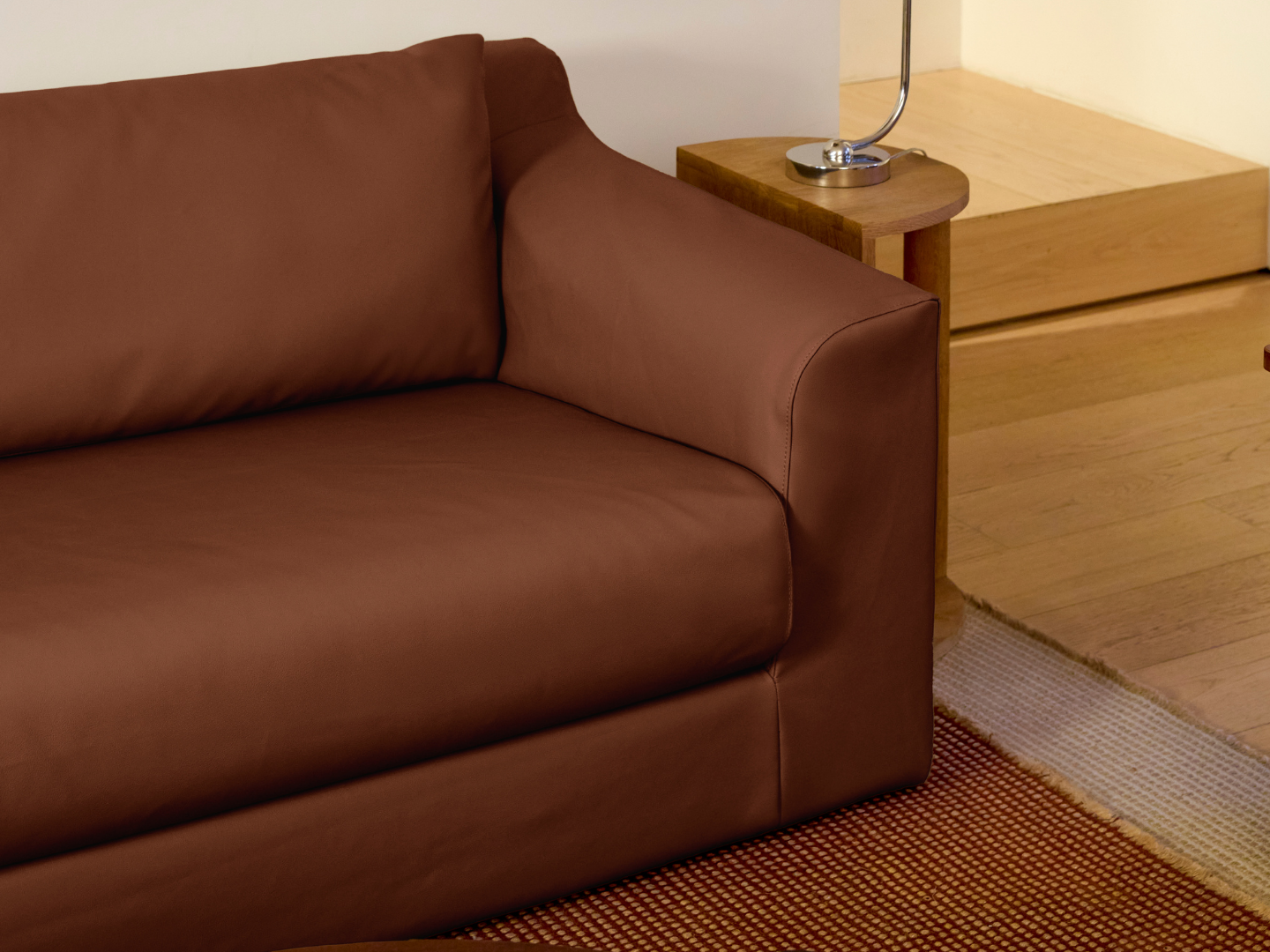 The Elevate 86" Sofa in Cactus Leather