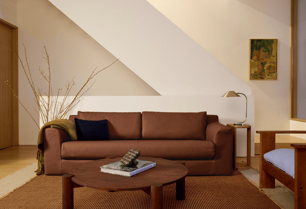 The Elevate 96" Sofa in Cactus Leather