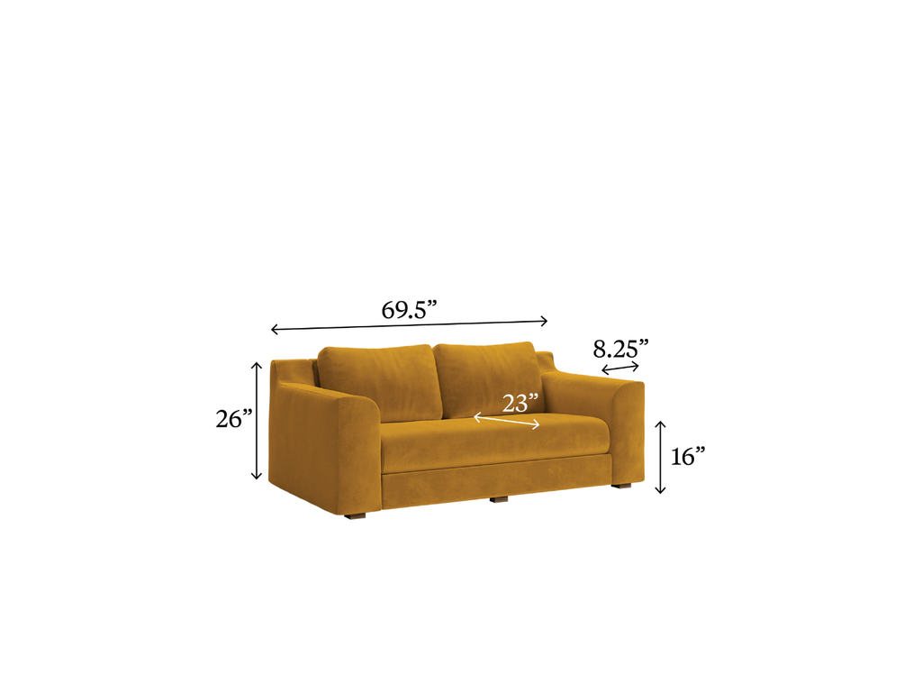 The Elevate Loveseat in Cactus Leather