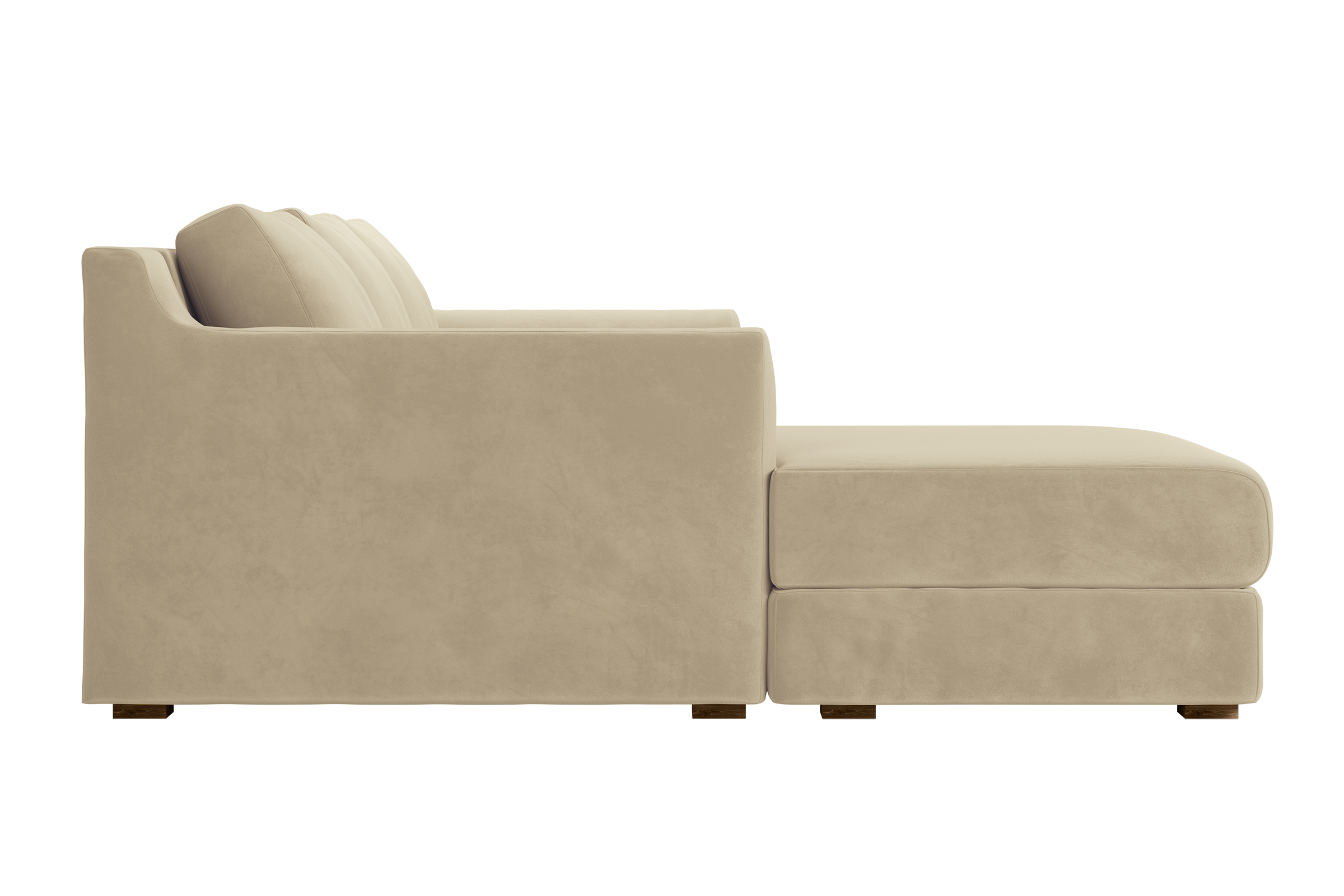 The Elevate Sectional in Recycled Velvet