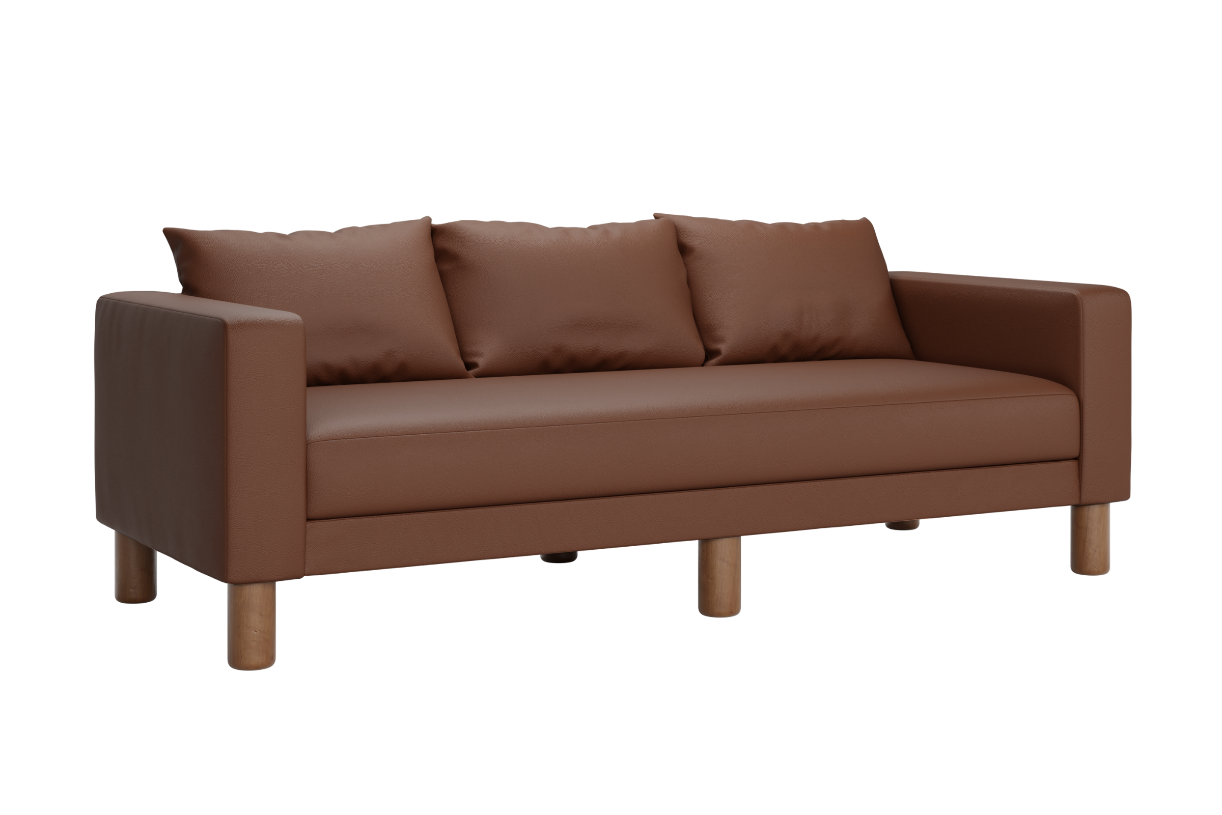 The Essential Sofa in Cactus Leather