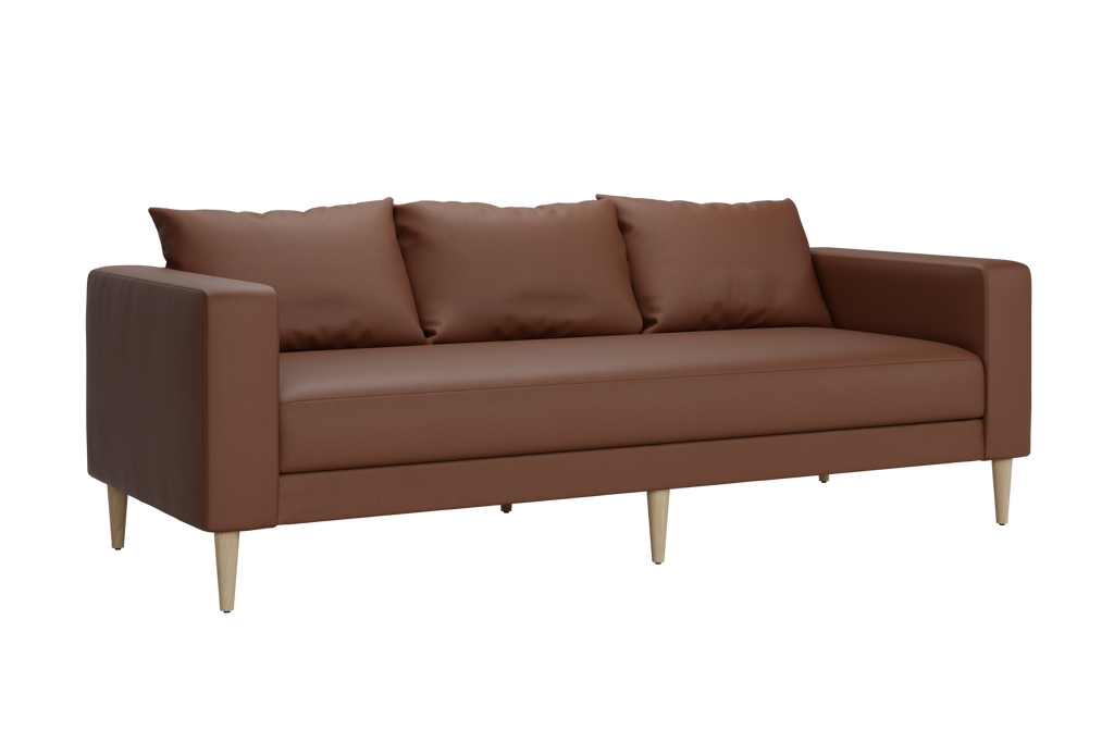 The Essential Sofa in Cactus Leather