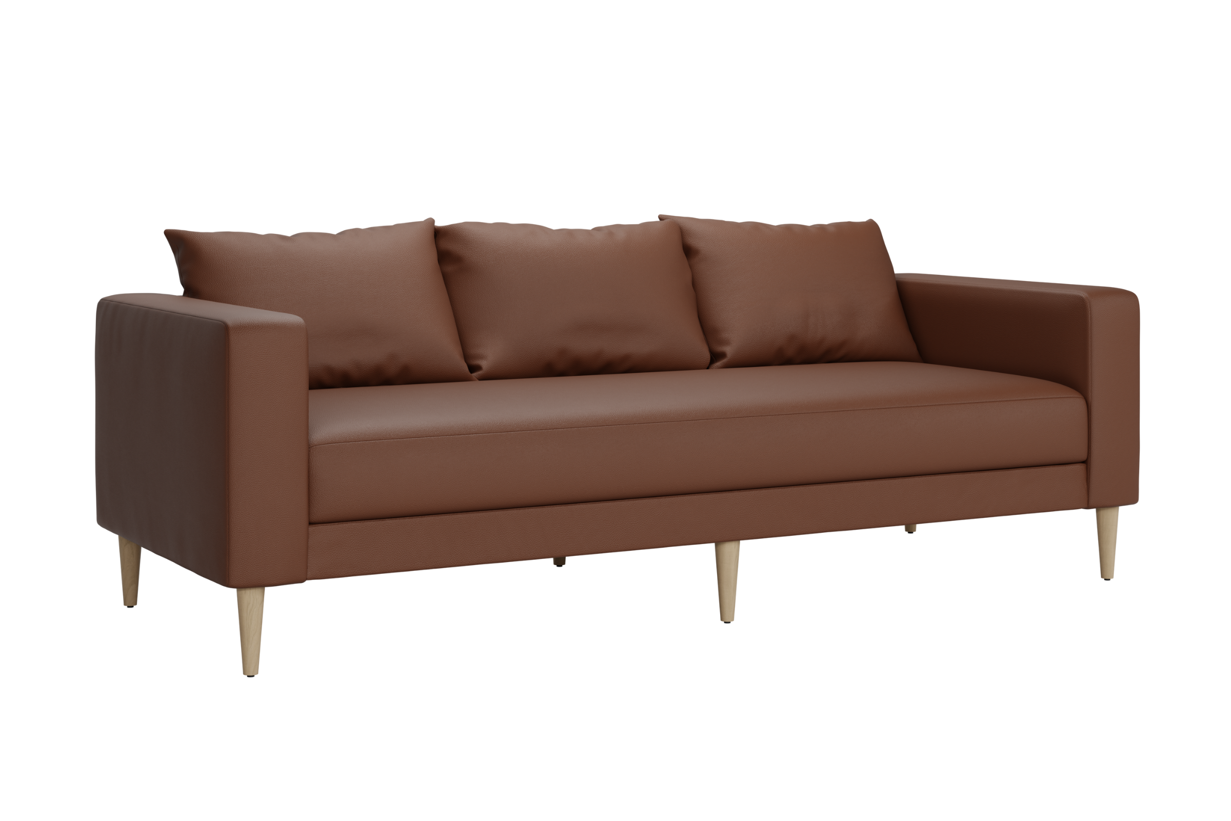 The Essential Sofa in Cactus Leather